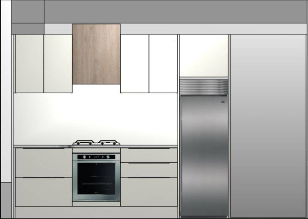 3D design of kitchen renovation